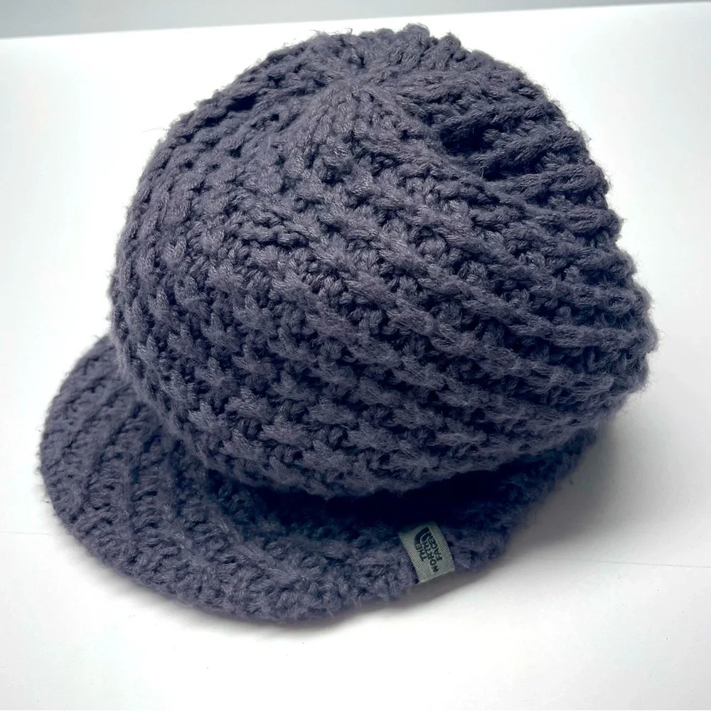 The North Face Hat Purple Knit Men's Women's One Size